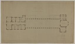 217625 Plattegrond van de begane grond en verdieping van Paviljoen I en II van het Stads- en Academisch Ziekenhuis ...